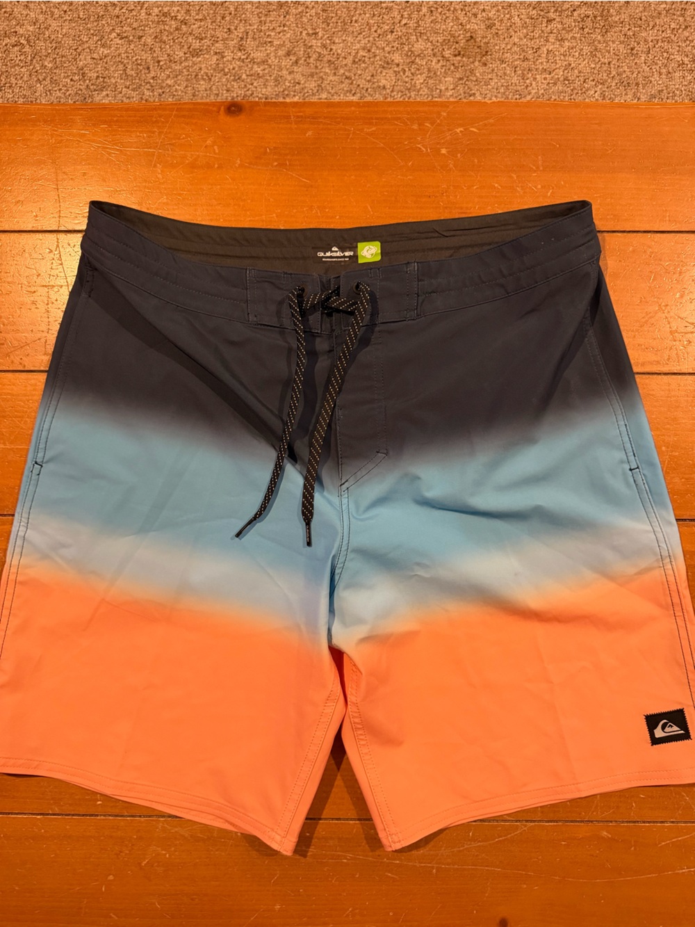 Quiksilver Men's Coral Blue Ombre Board Shorts